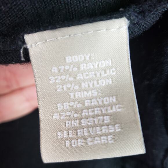 Joan Vass Open Front Ribbed Cardigan Size S Small - Picture 6 of 7